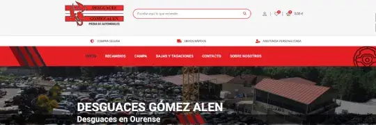 Centro Autorizado de Tratamiento en Ourense con tienda PrestaShop y buscador avanzado de recambios
